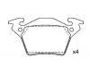 剎車片 Brake Pad Set:000 421 42 10